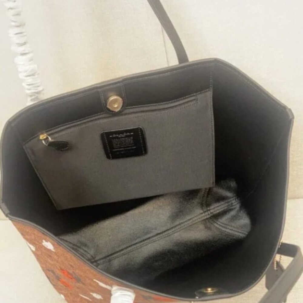 New Coach City Tote In Signature Canvas With Halloween Print CW450 - Picture 4 of 5